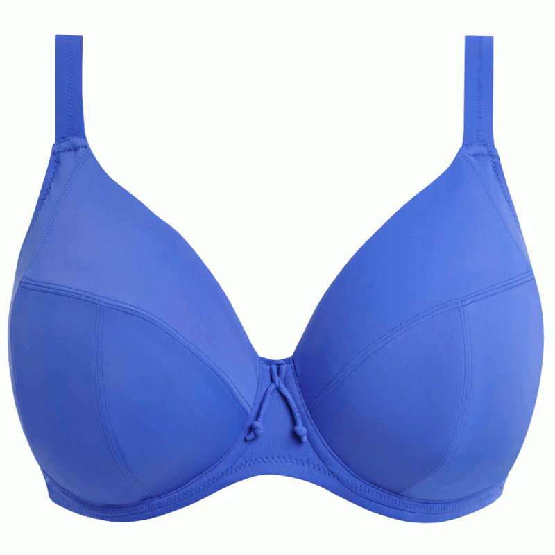 Plain Sailing Plunge Bikini Top Blue Azure - Elomi Swim