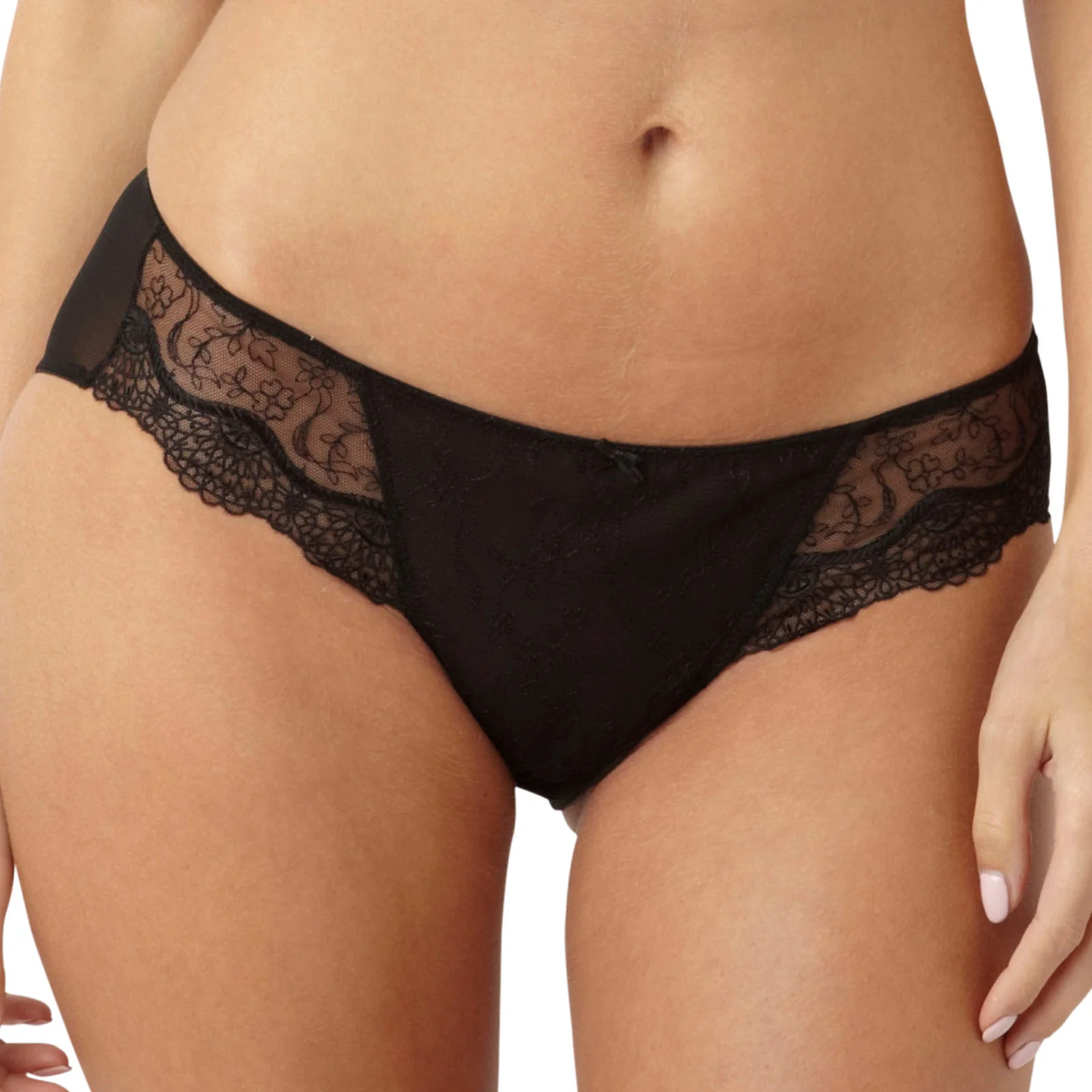 Elsa Black Brief Panty - Panache
