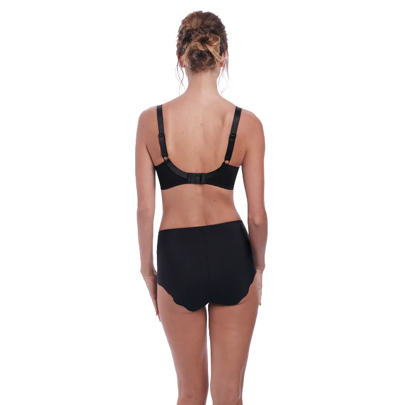 Anoushka Black Plunge Side Support Bra - Fantasie - Image 3