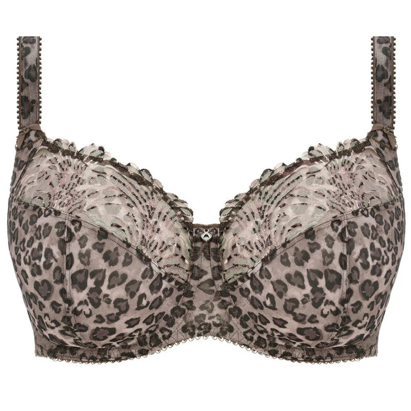 Antonia Side Support Bra Animal Print Leopard Print Truffle - Fantasie