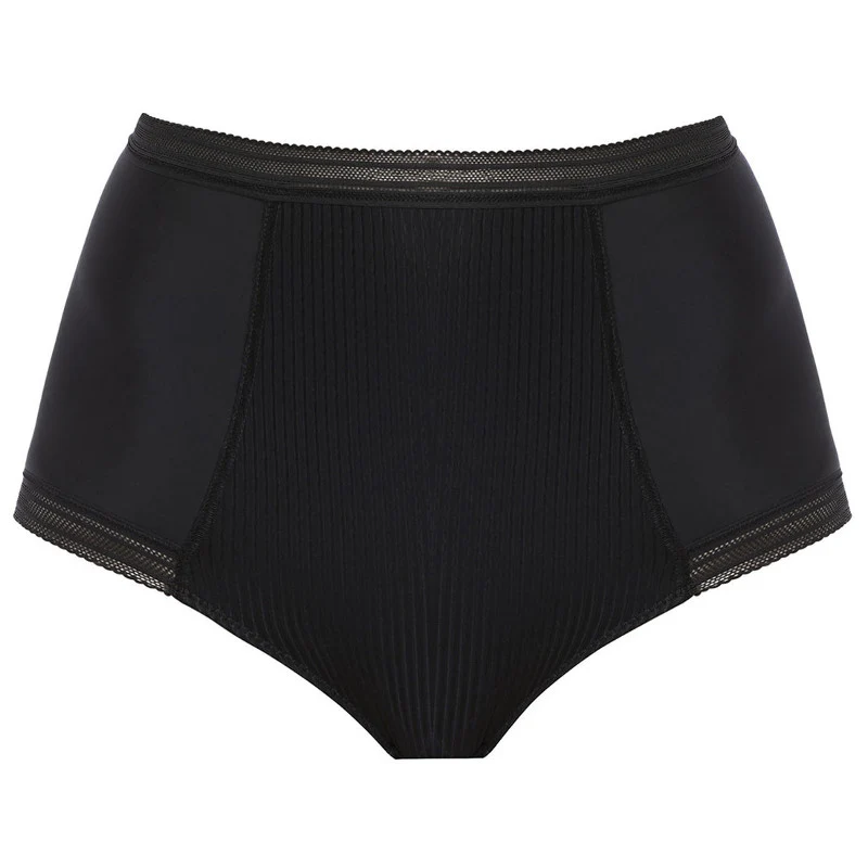 Fusion High Waist Brief Pant Black - Fantasie