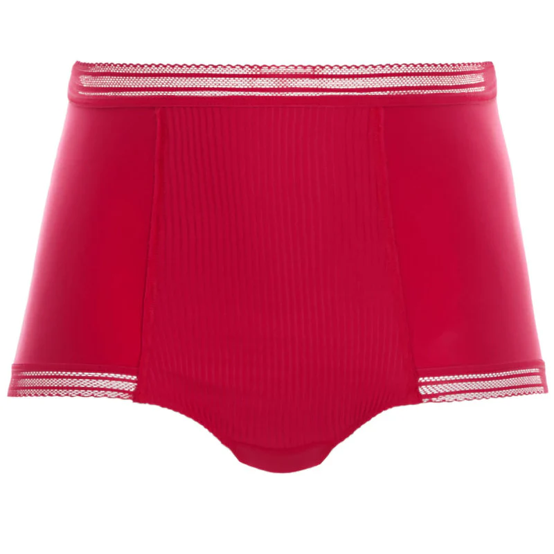Fusion High Waist Brief Panty Red - Fantasie