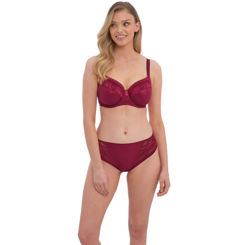 Illusion Side Support Bra Berry Red - Fantasie - Image 2