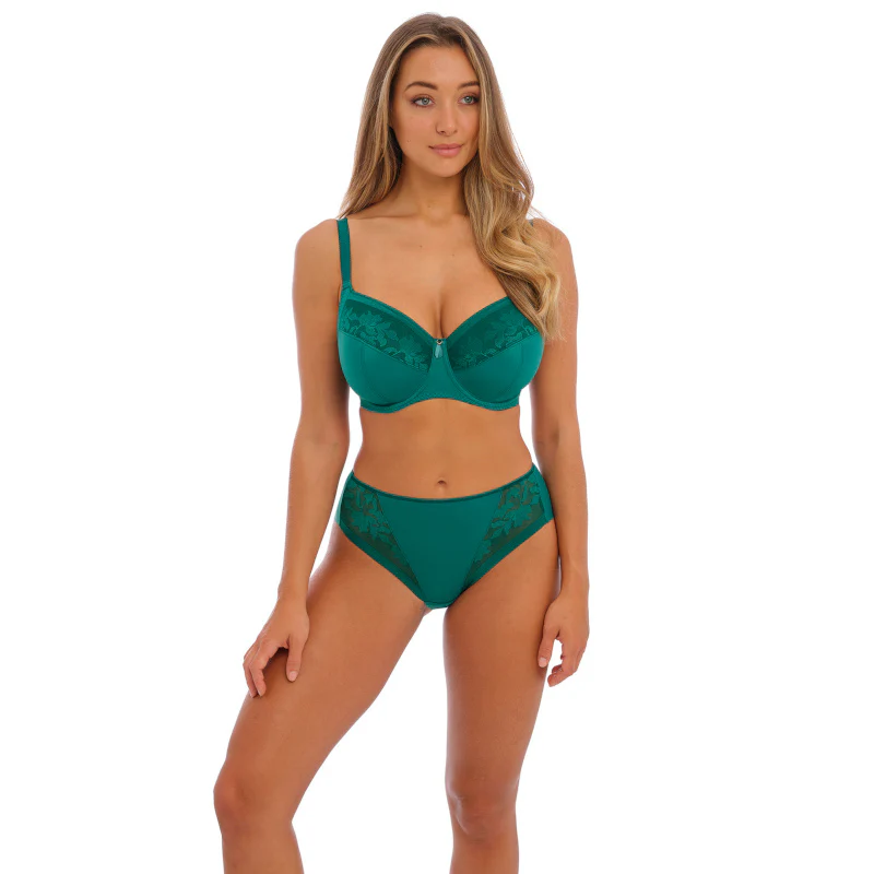 Illusion Side Support Bra Emerald Green - Fantasie - Image 2