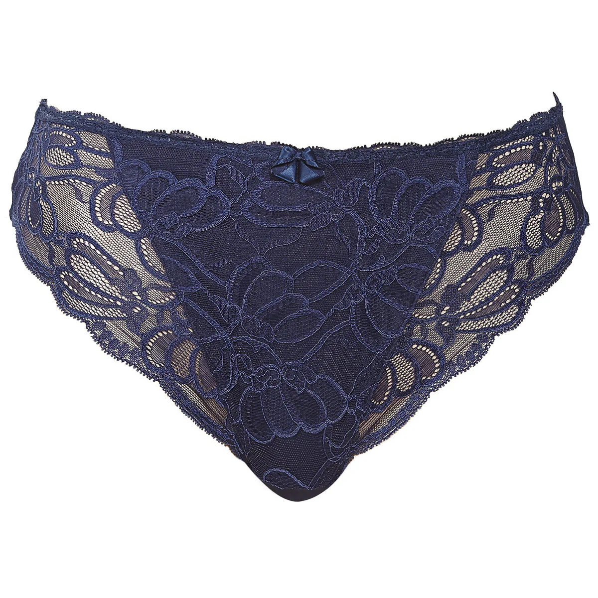 Jacqueline Lace Navy Blue Brief Panty - Fantasie