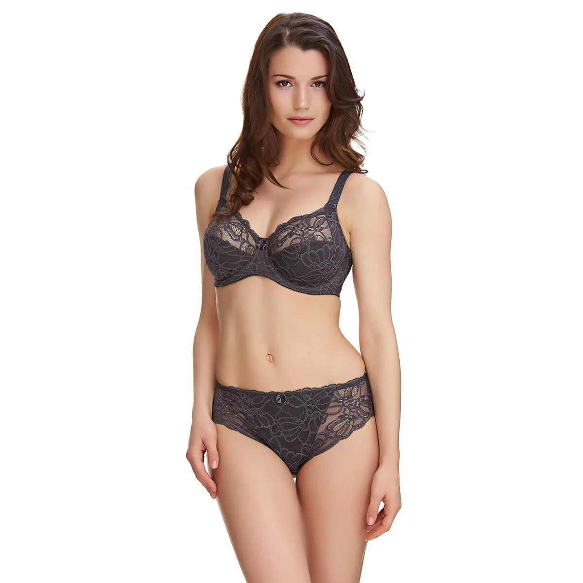 Jacqueline Lace Slate Grey Brief Panty - Fantasie - Image 3