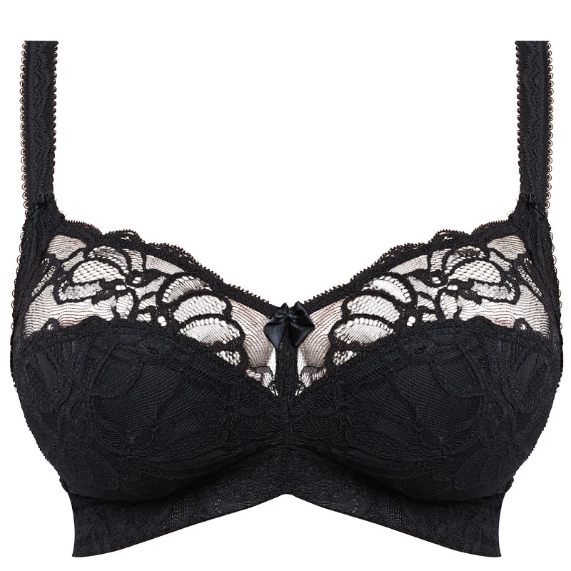 Jacqueline Lace Black Soft Cup Bra - Fantasie