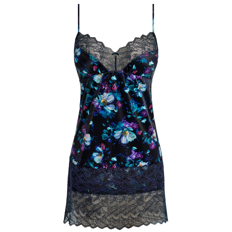 Lucia Chemise Floral Print Midnight - Fantasie