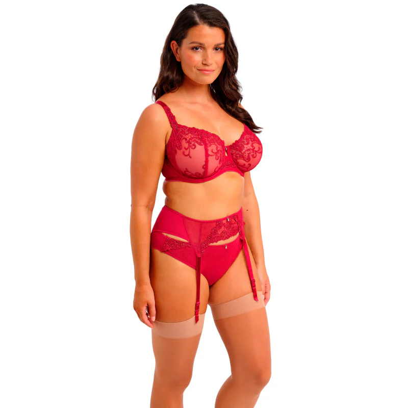 Portia Suspender Garterbelt Red - Fantasie - Image 3