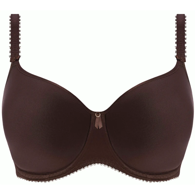 Rebecca Essentials Moulded Spacer Bra Chocolate Brown - Fantasie