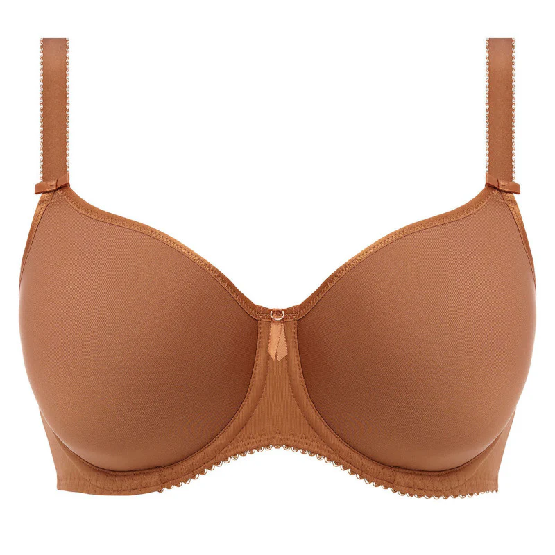 Rebecca Essentials Moulded Spacer Bra Cinnamon Brown - Fantasie