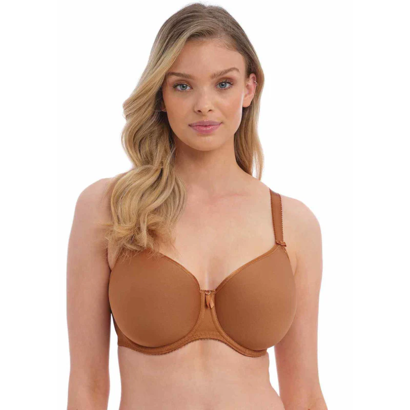 Rebecca Essentials Moulded Spacer Bra Cinnamon Brown - Fantasie - Image 2