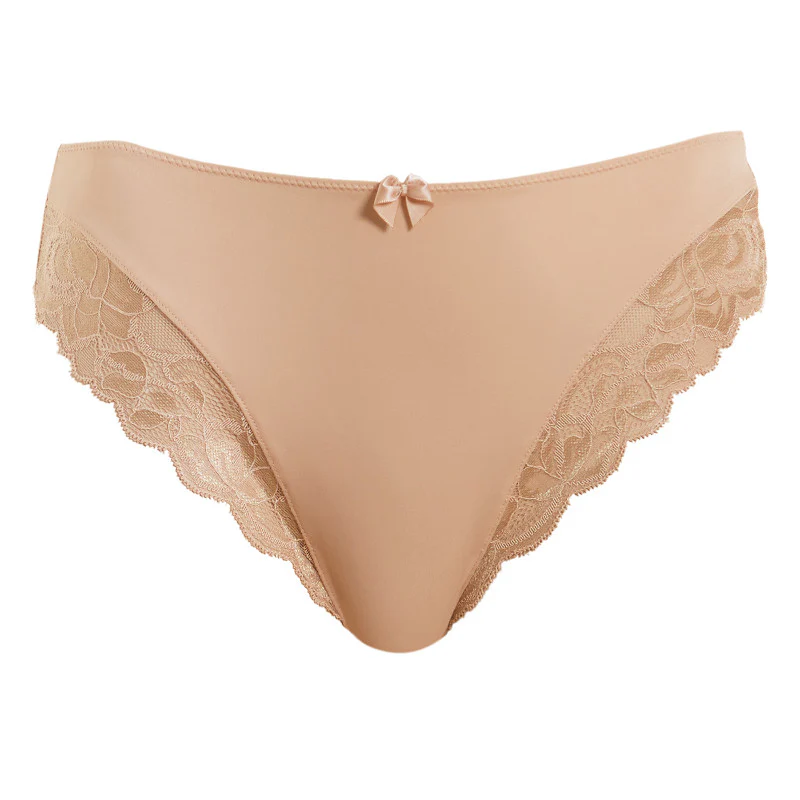 Rebecca Lace Sand Nude Thong - Fantasie