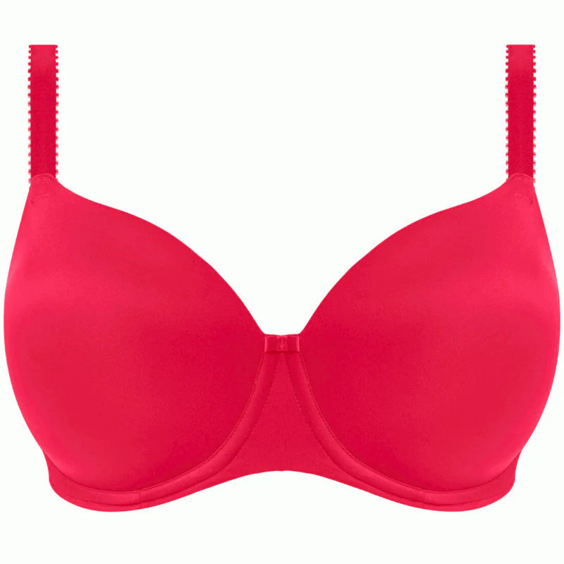 Smoothease Moulded T-Shirt Bra Red - Fantasie
