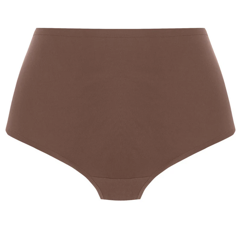 Smoothease No VPL Stretch Full Brief Coffee Roast Brown - Fantasie