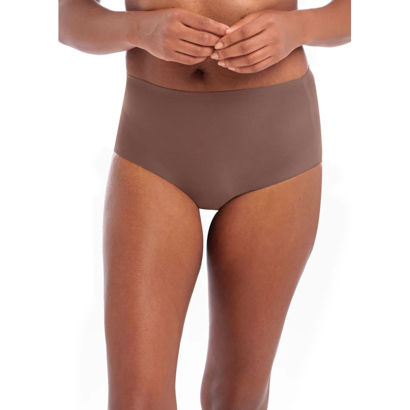 Smoothease No VPL Stretch Full Brief Coffee Roast Brown - Fantasie - Image 2