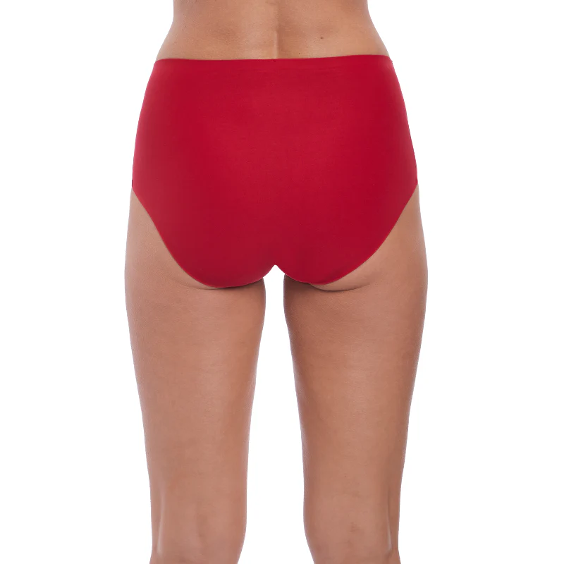 Smoothease Seamless No VPL Stretch Full Brief Red - Fantasie - Image 3