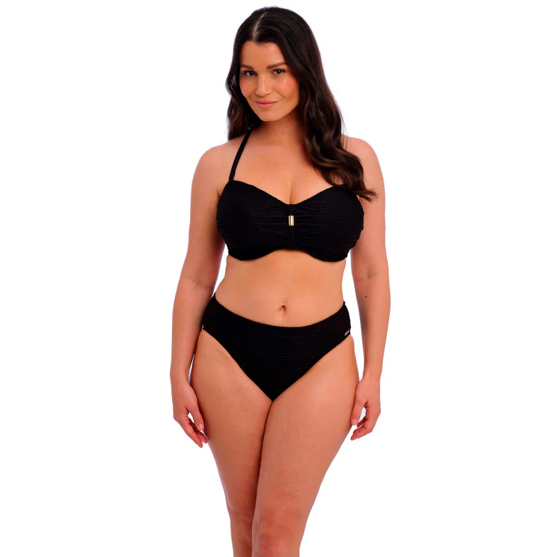 Beach Waves Bandeau Bikini Top Black - Fantasie Swim - Image 7