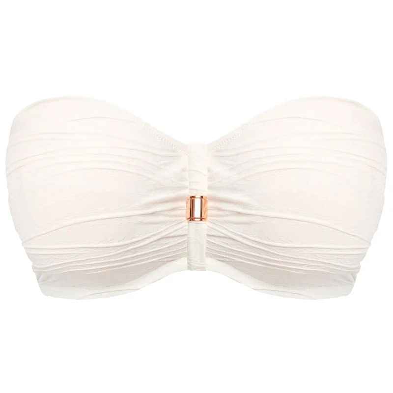 Beach Waves Bandeau Bikini Top Linen - Fantasie Swim