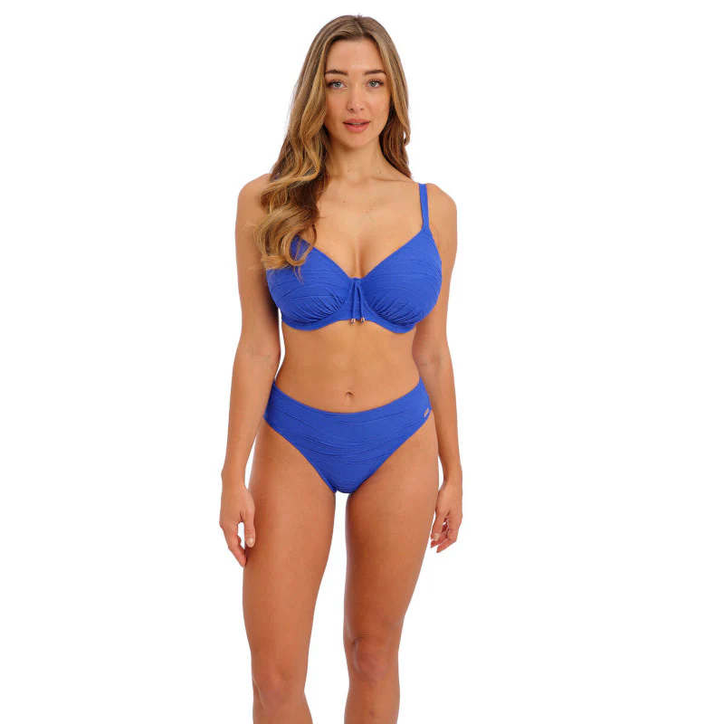 Beach Waves Mid Rise Bikini Brief Blue - Fantasie Swim - Image 4