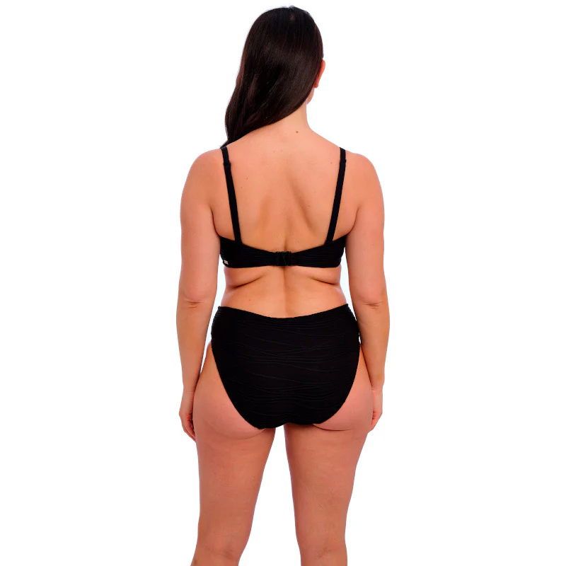 Beach Waves Mid Rise Bikini Brief Black - Fantasie Swim - Image 4