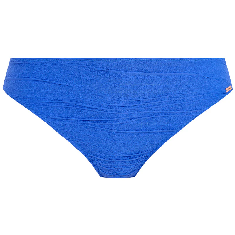 Beach Waves Mid Rise Bikini Brief Blue - Fantasie Swim