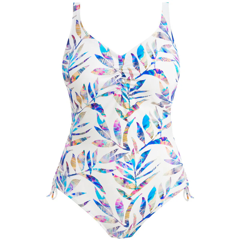 Calypso Harbour One Piece Swimsuit Adjustable Leg Leaf Print - Fantasie Swim