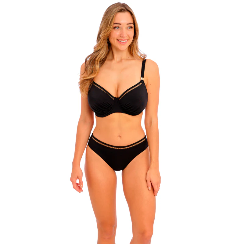 East Hampton Full Cup Bikini Top Black - Fantasie Swim - Image 2