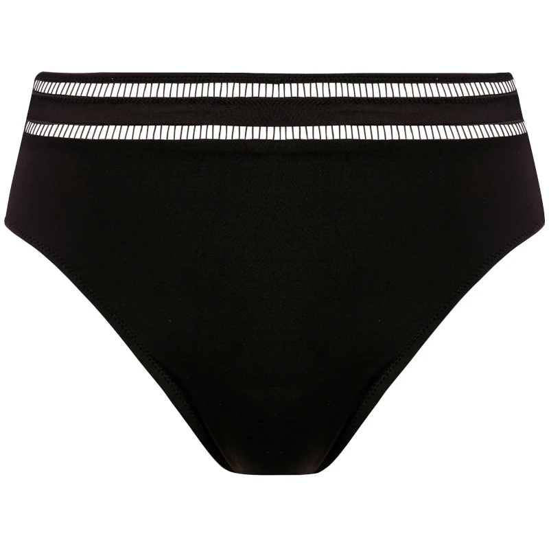 East Hampton High Waist Bikini Brief Black - Fantasie Swim