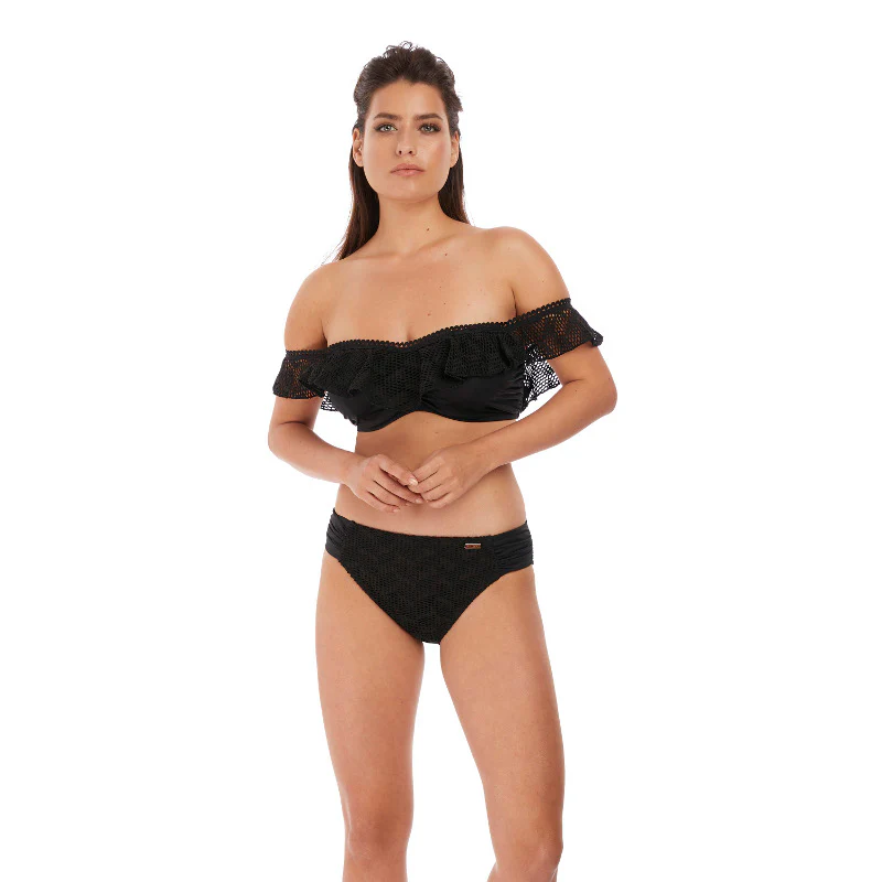 Marseille Black Bardot Bikini Top - Fantasie Swim - Image 2