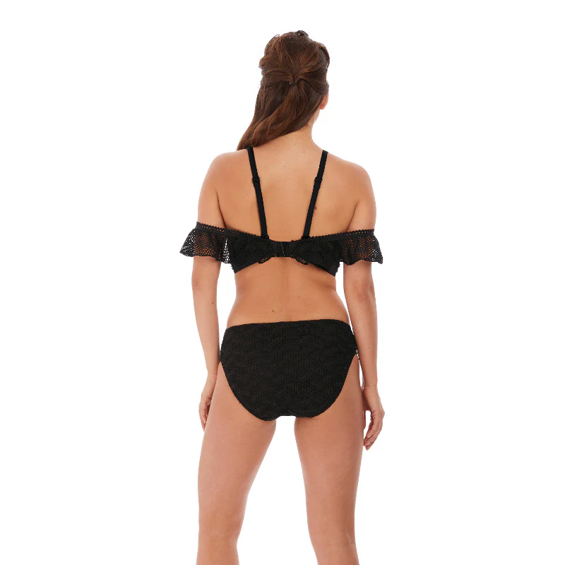 Marseille Black Bardot Bikini Top - Fantasie Swim - Image 5