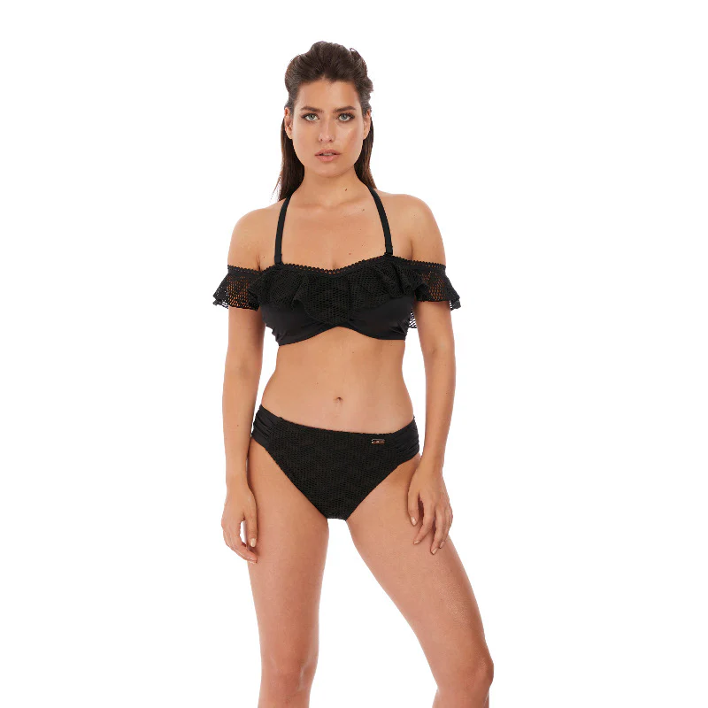 Marseille Black Bardot Bikini Top - Fantasie Swim - Image 6