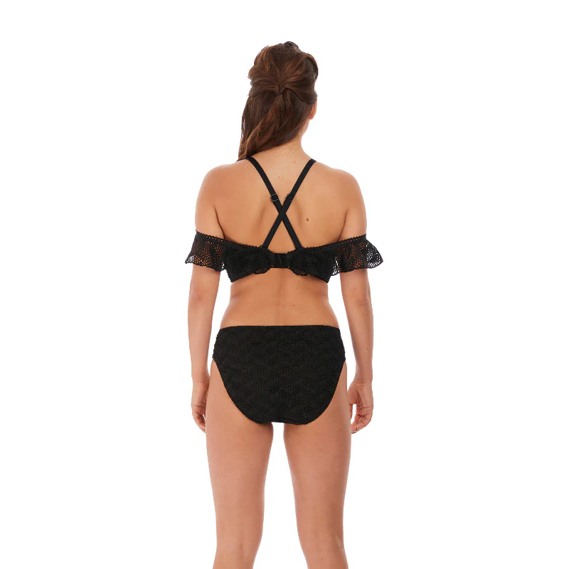 Marseille Black Bardot Bikini Top - Fantasie Swim - Image 7