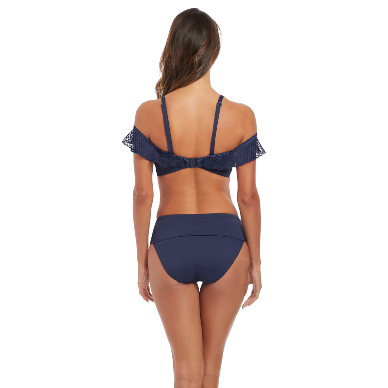 Marseille Twilight Blue Bardot Bikini Top - Fantasie Swim - Image 7