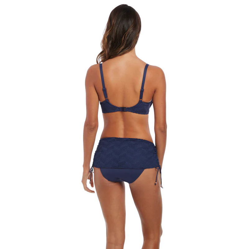 Marseille Twilight Blue Gathered Bikini Top - Fantasie Swim - Image 3