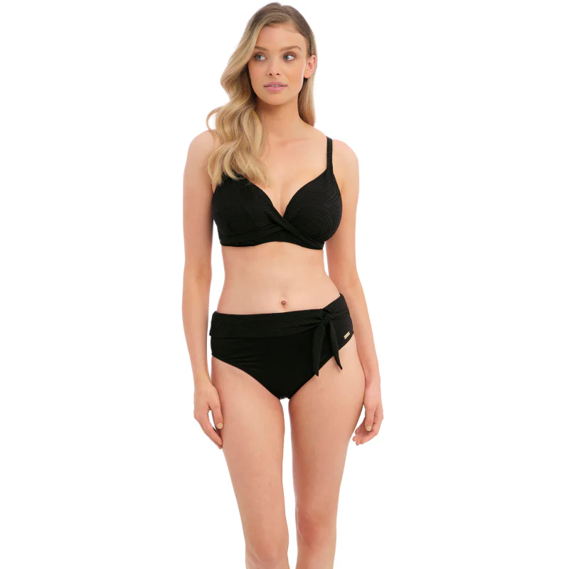 Ottawa High Waist Bikini Brief Black - Fantasie Swim - Image 3