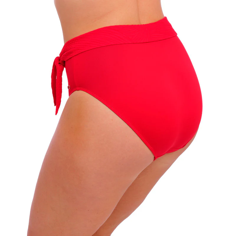 Ottawa High Waist Bikini Brief Red - Fantasie Swim - Image 2