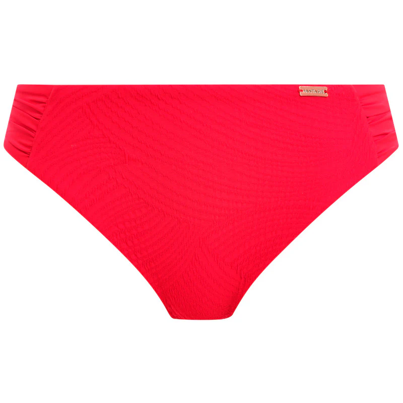 Ottawa Mid Rise Bikini Brief Red - Fantasie Swim