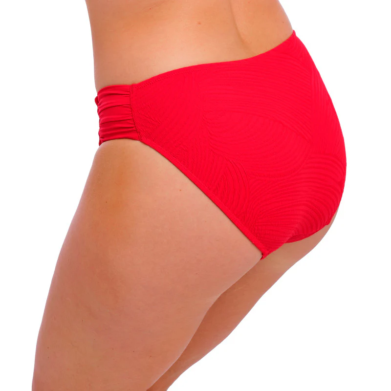 Ottawa Mid Rise Bikini Brief Red - Fantasie Swim - Image 2