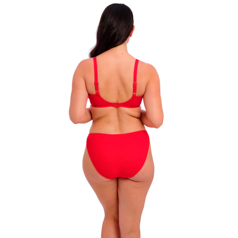 Ottawa Mid Rise Bikini Brief Red - Fantasie Swim - Image 4
