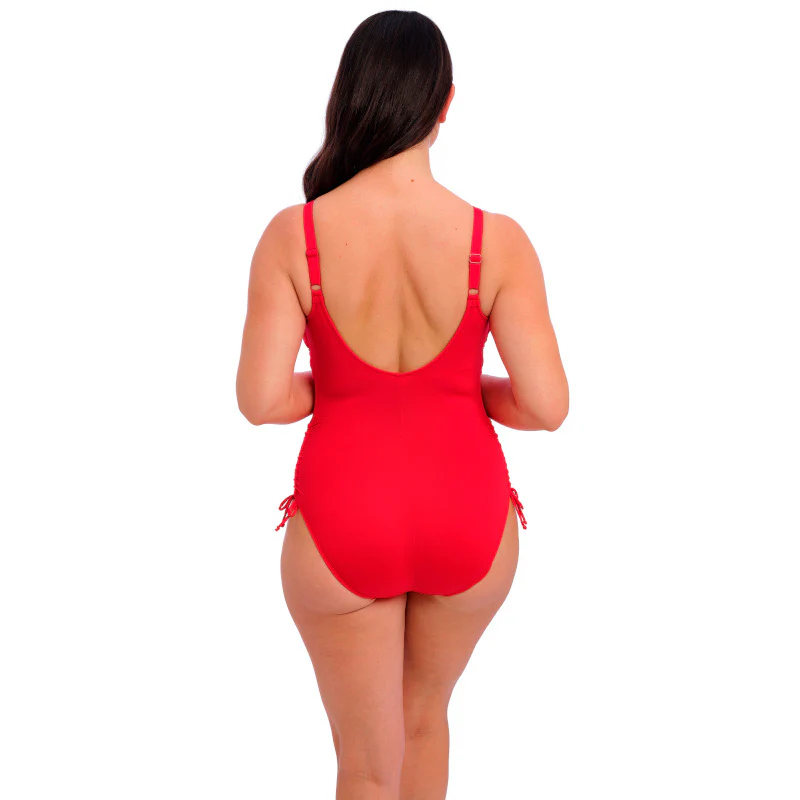 Ottawa One Piece Swimsuit Twist Front Red - Fantasie Swim - Image 4