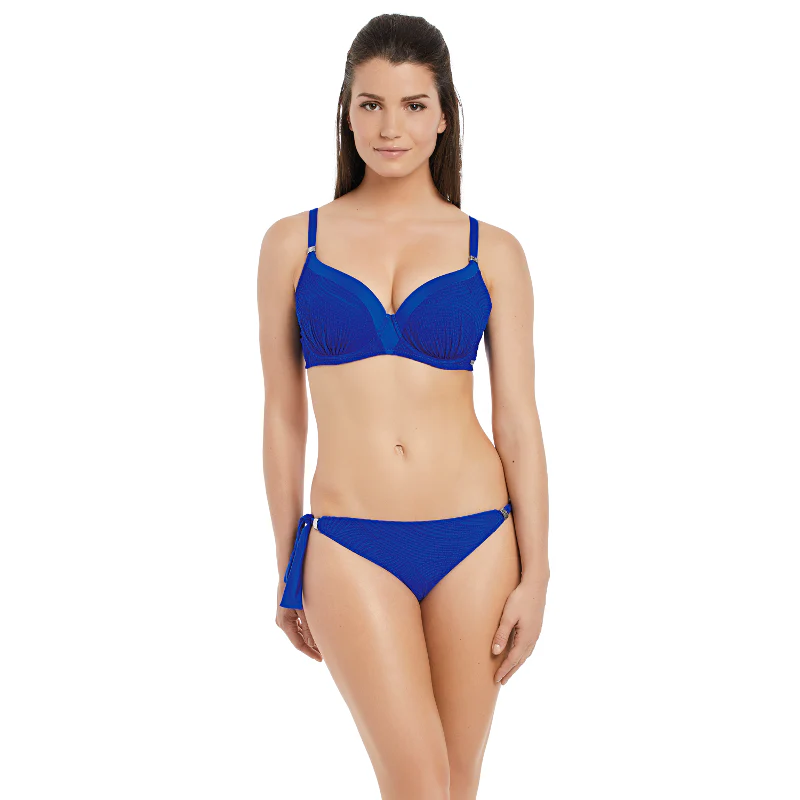 Ottawa Blue Tie Side Bikini Brief - Fantasie Swim - Image 3
