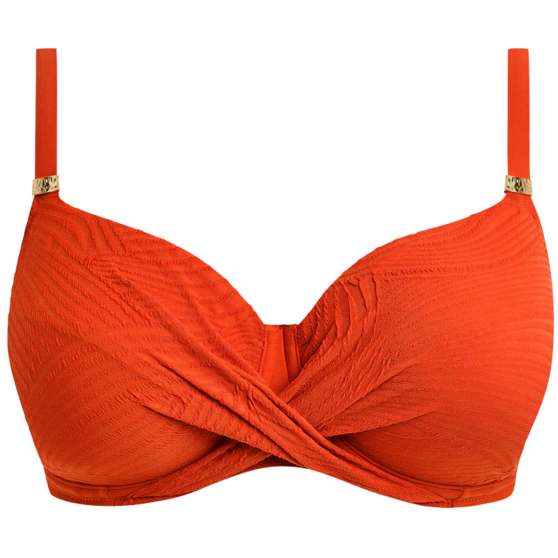 Ottawa Full Cup Bikini Top Adjustable Leg Spiced Pumpkin - Fantasie Swim