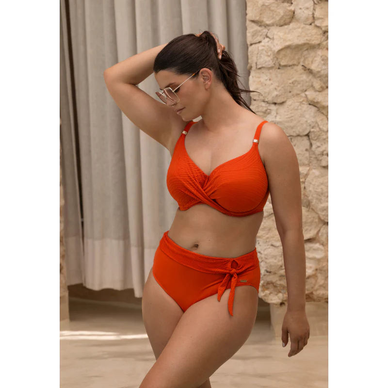 Ottawa Full Cup Bikini Top Adjustable Leg Spiced Pumpkin - Fantasie Swim - Image 4