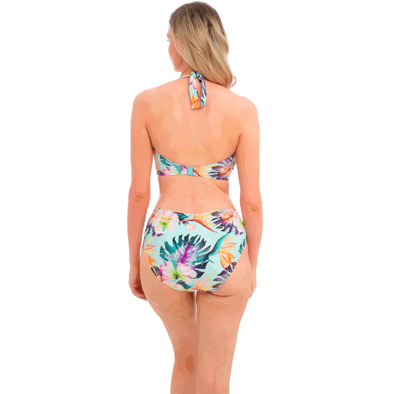 Paradiso Full Bikini Brief Soft Mint Floral Print - Fantasie Swim - Image 4