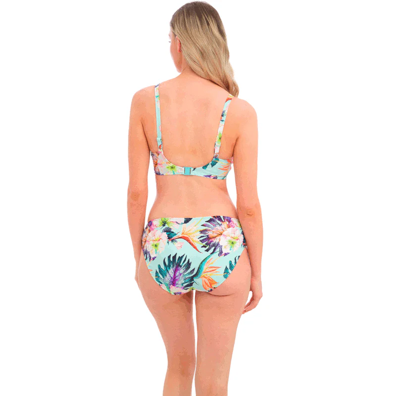 Paradiso Full Cup Bikini Top Soft Mint Floral Print - Fantasie Swim - Image 3