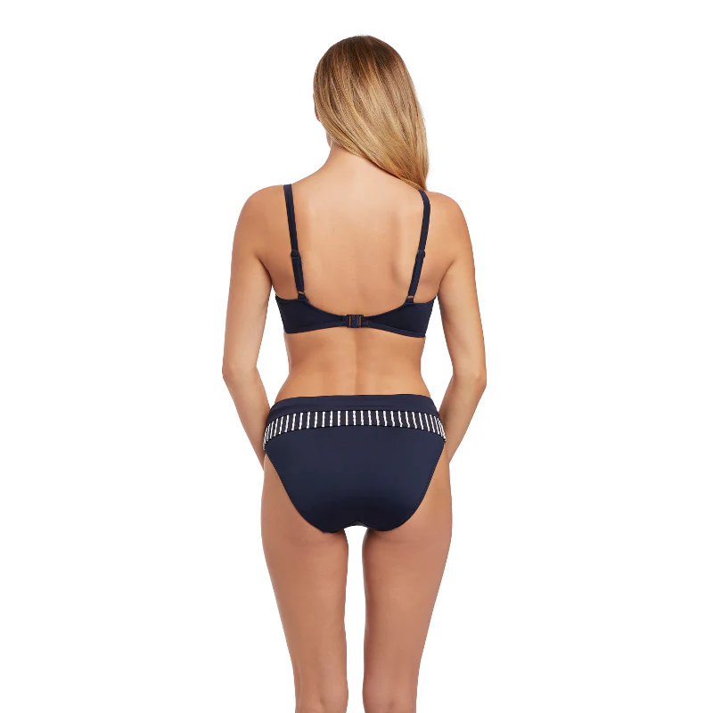 San Remo Ink Blue Balcony Bikini Top - Fantasie Swim - Image 3