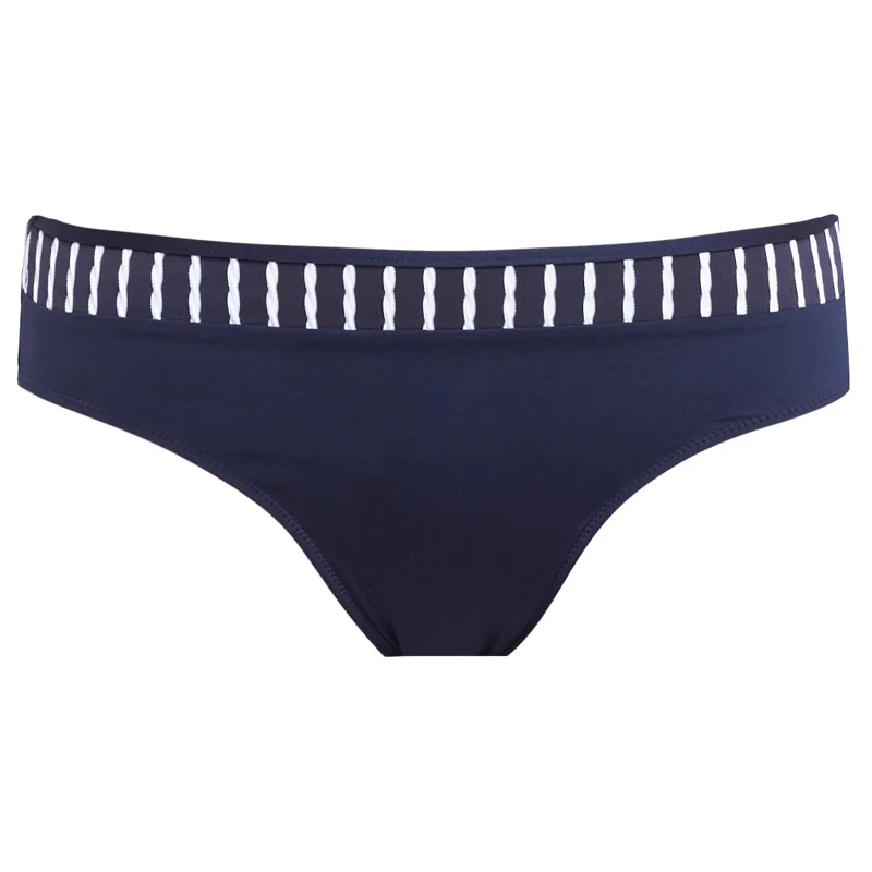 San Remo Ink Blue Mid Rise Bikini Brief - Fantasie Swim