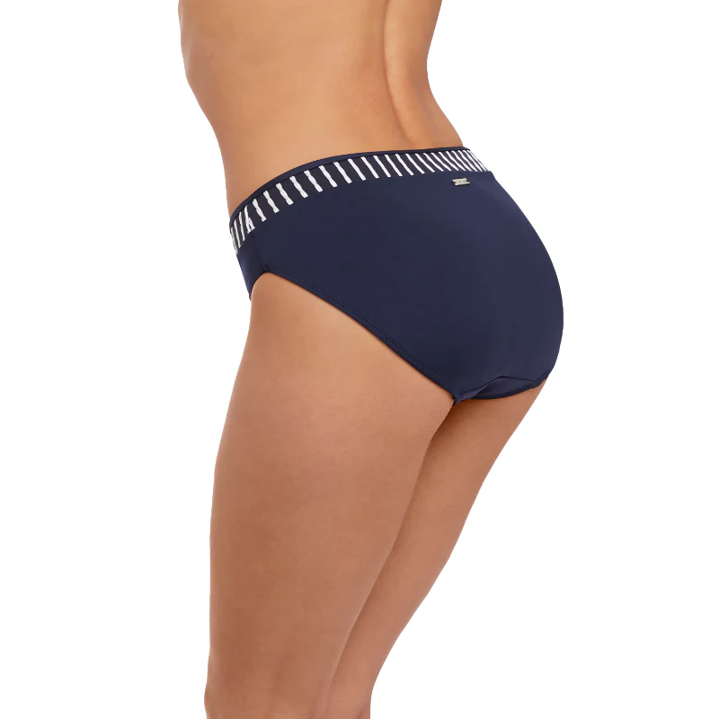 San Remo Ink Blue Mid Rise Bikini Brief - Fantasie Swim - Image 2