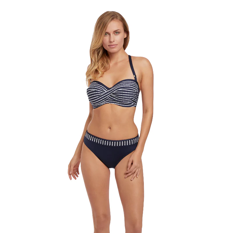 San Remo Ink Blue Multiway Bandeau Bikini Top - Fantasie Swim - Image 3